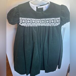 Elegant Christmas Dress with Lace Detail